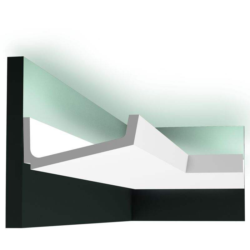 foto del prodotto profilo per illuminazione indiretta orac decor l200xp17,1xh7,6cm c352
