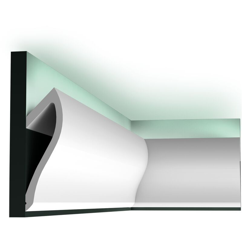 foto del prodotto profilo per illuminazione indiretta orac decor l200xp5,8xh18,5cm c371