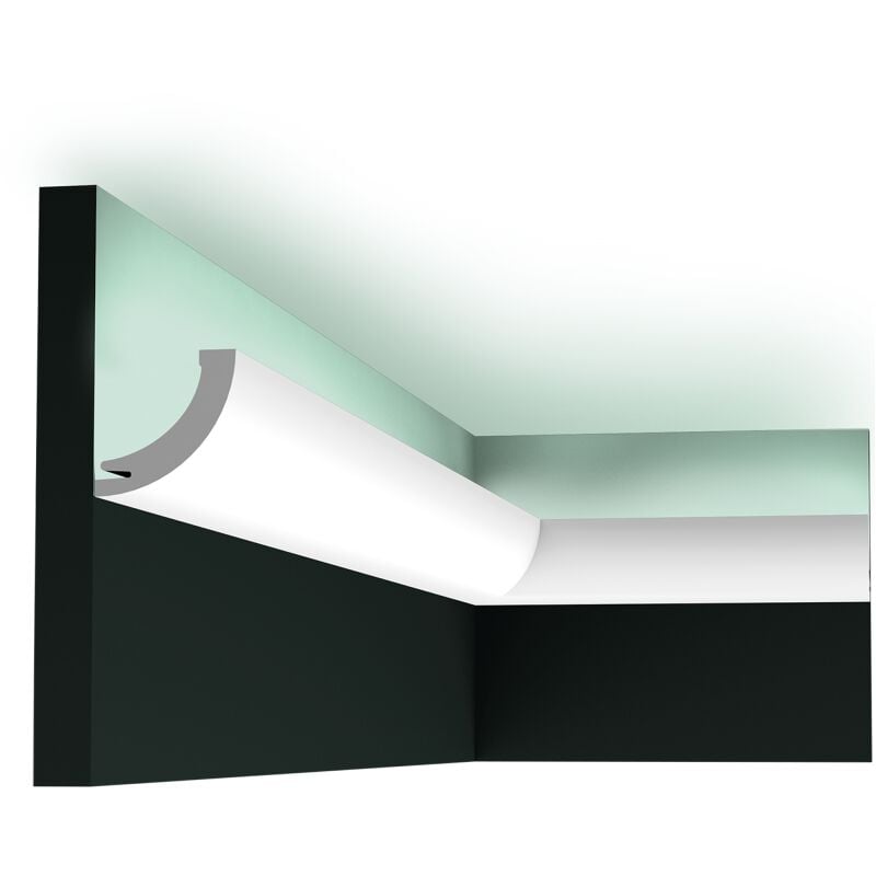 foto del prodotto profilo per illuminazione indiretta orac decor l200xp5xh5cm c362