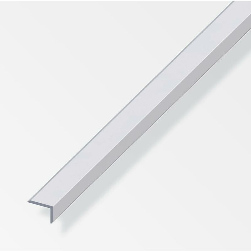 foto del prodotto profilo per protezione bordi alfer aluminium 19x8x1.6mm lunghezza 1m 01401