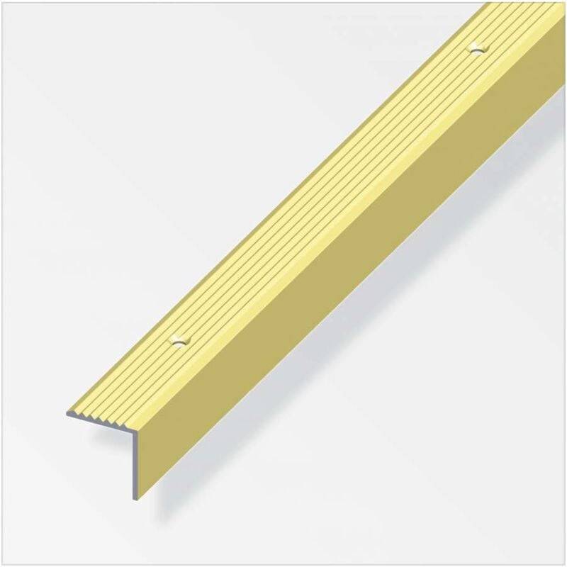 foto del prodotto profilo per scale 19x20 alluminio ottone 1 metro