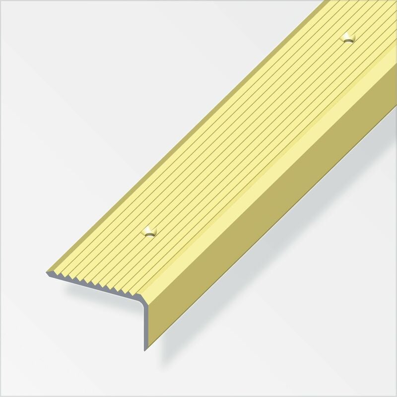 foto del prodotto profilo per scale 41x23 alluminio ottone 1 metro
