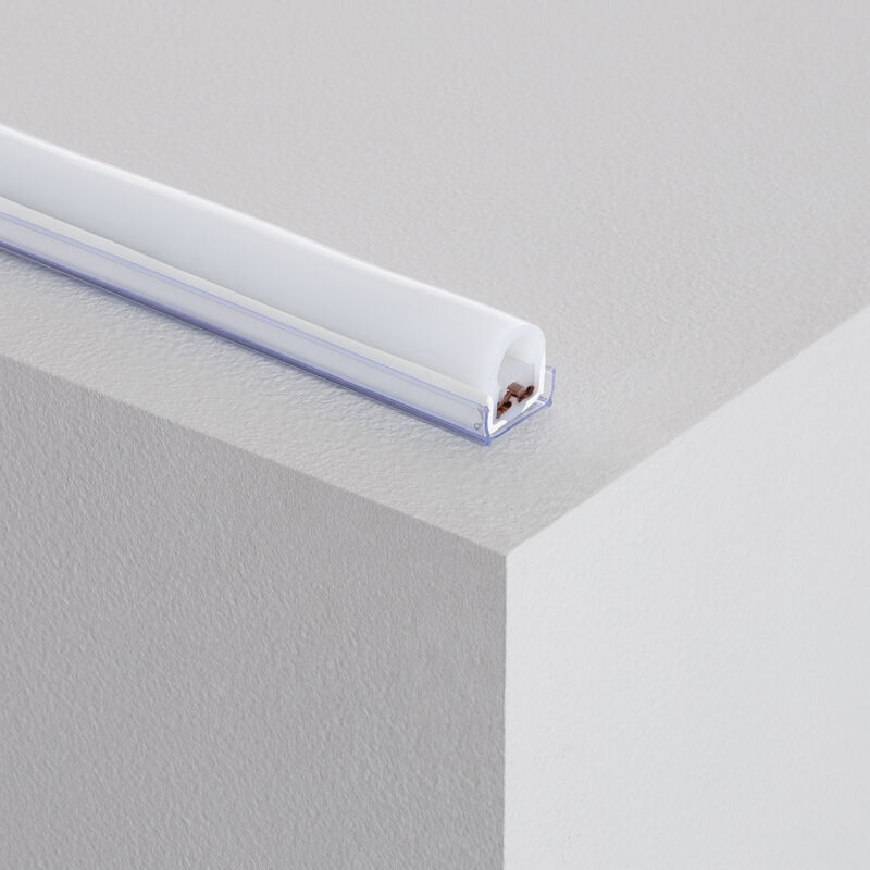foto del prodotto profilo pvc 1m per neon led monocolore semicircolare 180 trasparente