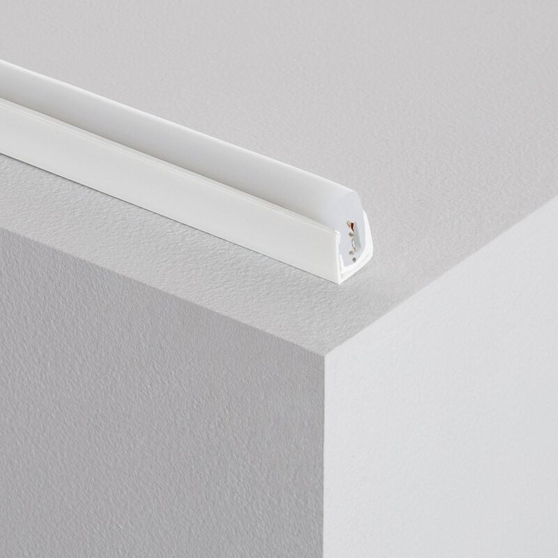 foto del prodotto profilo pvc 1m per neon led rgb semicircolare 180 1 m