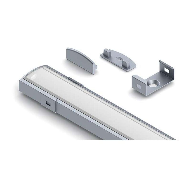 foto del prodotto profilo slw8 flat 8mm per nastro largo fino a 20mm lunghezza 1m
