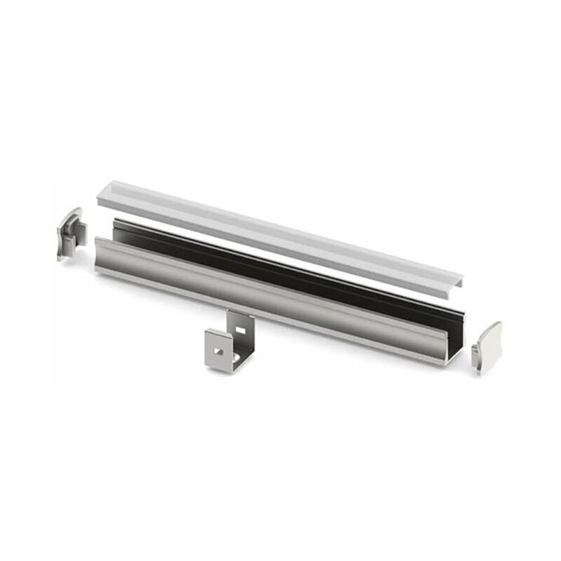 foto del prodotto profilo standard in alluminio 15mm slimline lunghezza 1m