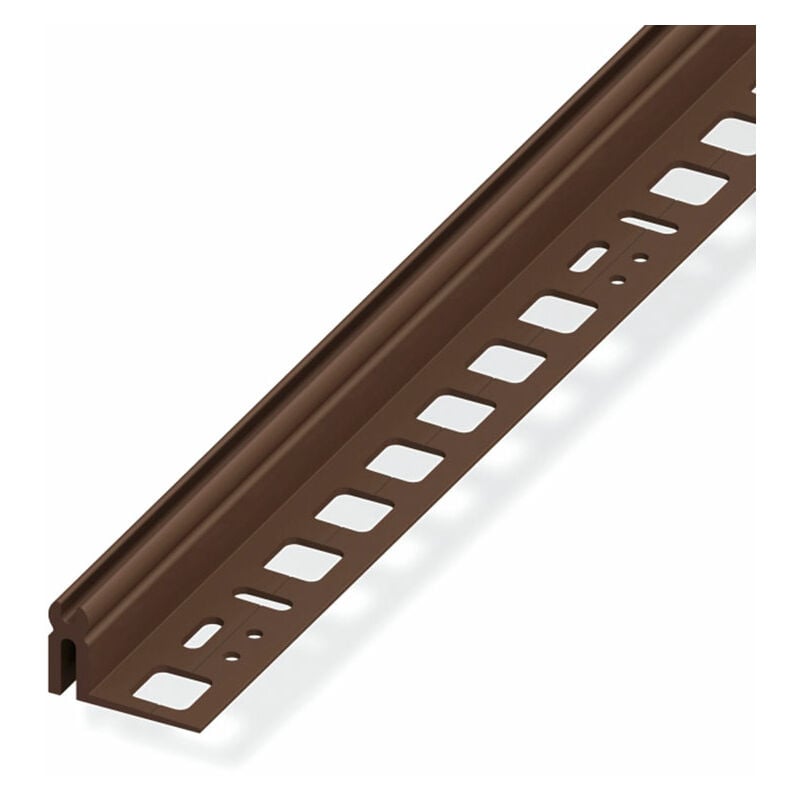 foto del prodotto profilo supporto 21 24 pvc marrone 1 metro