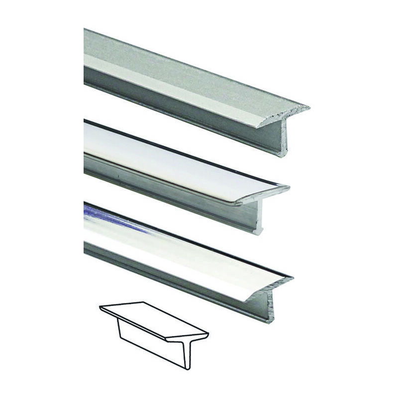 foto del prodotto profilo tialu mt.0,9 alluminio mm.14x9 acciaio inox