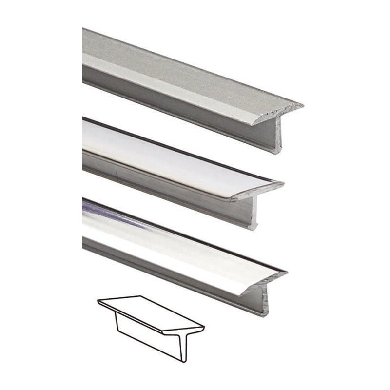 foto del prodotto profilo tialu mt.0,9 alluminio mm.14x9 alluminio argento satinato