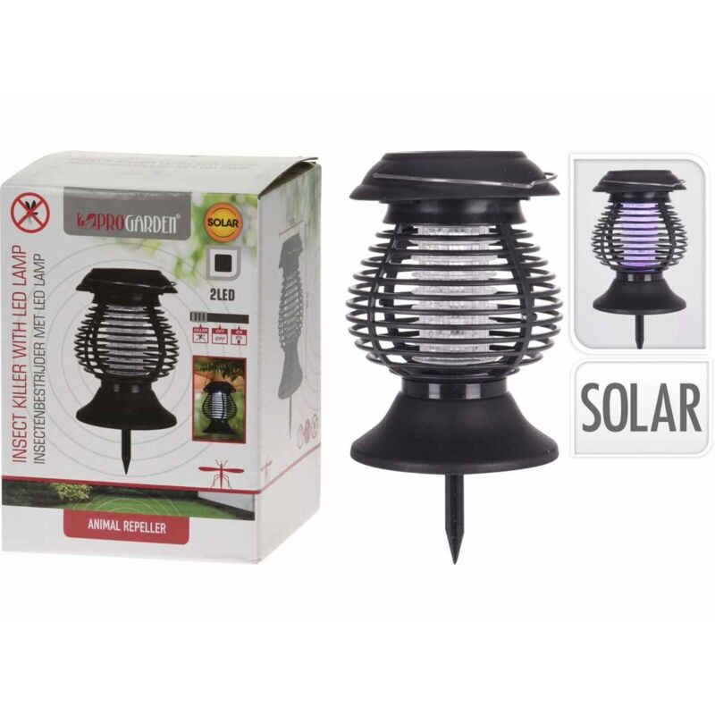 foto del prodotto progarden zanzariera elettrica solare mosquito killer 2 in 1
