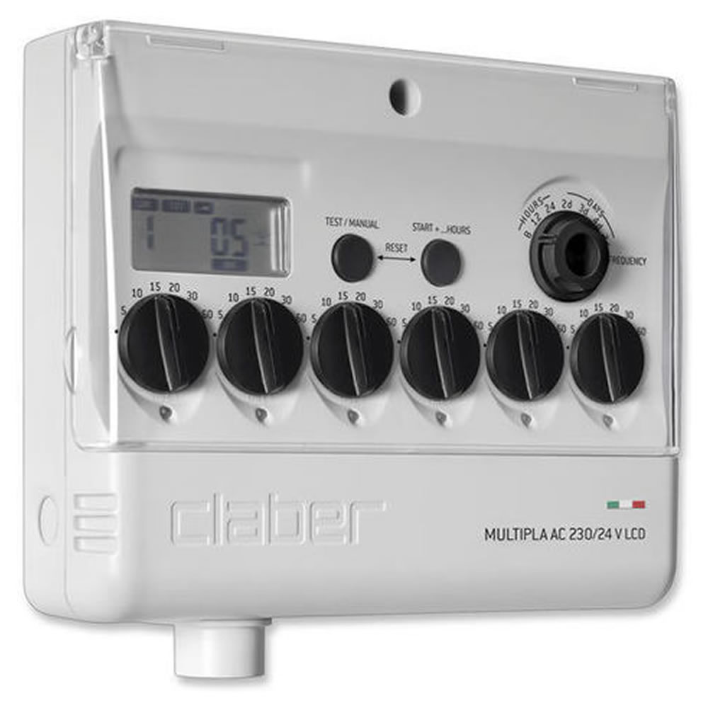 foto del prodotto programmatore 230/24 v rainjet multipla 6 linee per impianti irrigazione interrata