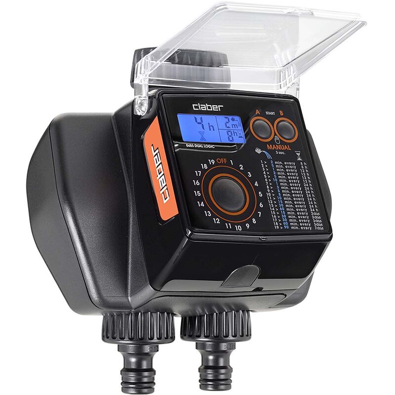 foto del prodotto programmatore claber dual logic a 2 vie per irrigazione 8485