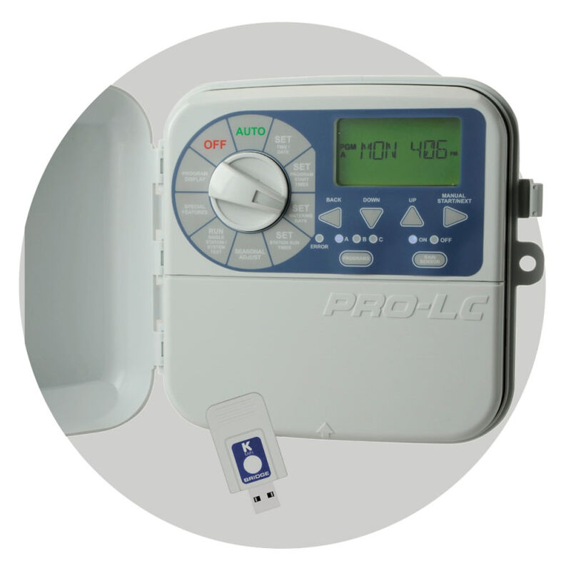 foto del prodotto programmatore d irrigazione pro lc 12 stazioni da esterno con modulo wi fi k rain timer elettrico per l irrigazione del giardi