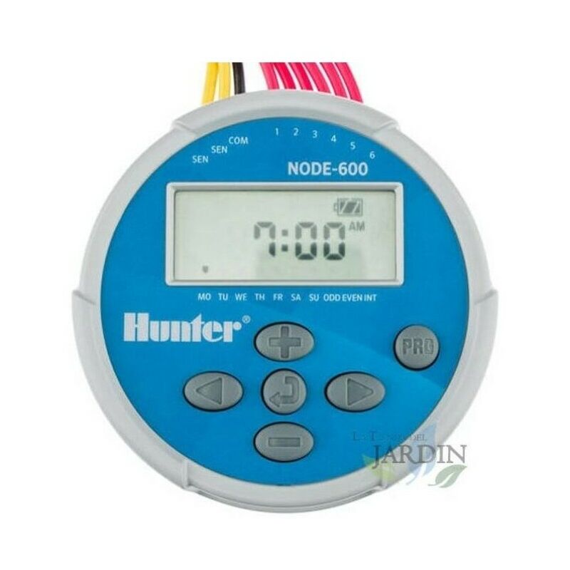 foto del prodotto programmatore di irrigazione a batteria 9v node600 hunter 6 zona di irrigazione