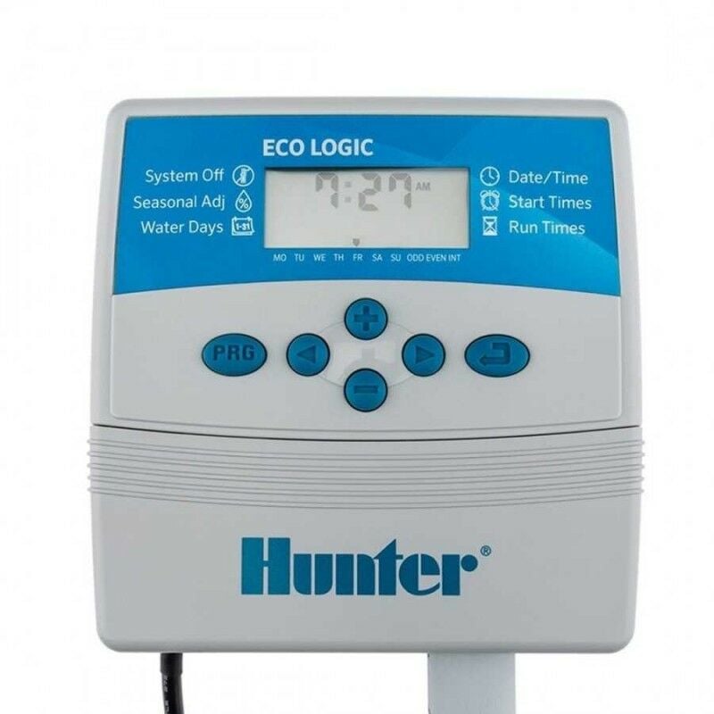 foto del prodotto programmatore di irrigazione interno hunter elc, 4 zone di irrigazione elettrica, elc 401