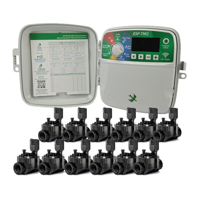 foto del prodotto programmatore di irrigazione per esterni rain bird esp tm2 a 12 zone 12 elettrovalvole 100hv 24v 1 