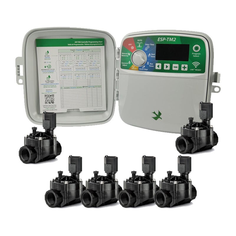 foto del prodotto programmatore di irrigazione per esterni rain bird esp tm2 a 6 zone 6 elettrovalvole 100hv 24v 1 