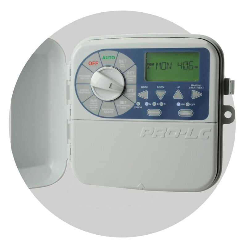 foto del prodotto programmatore di irrigazione pro lc 12 stazioni esterno k rain timer di irrigazione elettrico per giardino memoria permanent