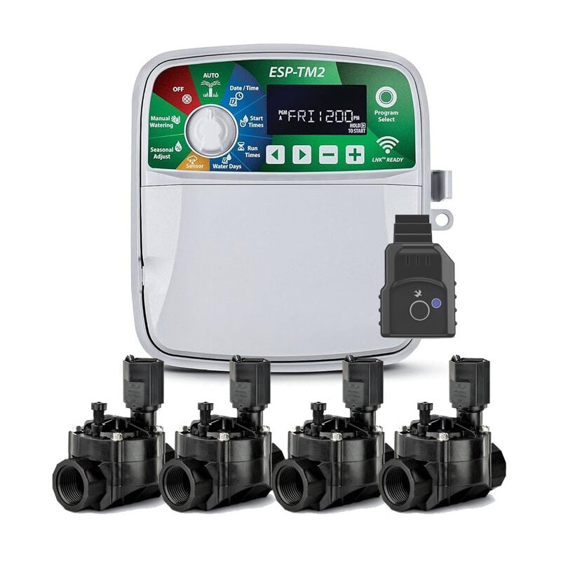 foto del prodotto programmatore di irrigazione wi fi per interni a 4 zone rain bird esp tm2 4 elettrovalvole 100hv 24v 1 
