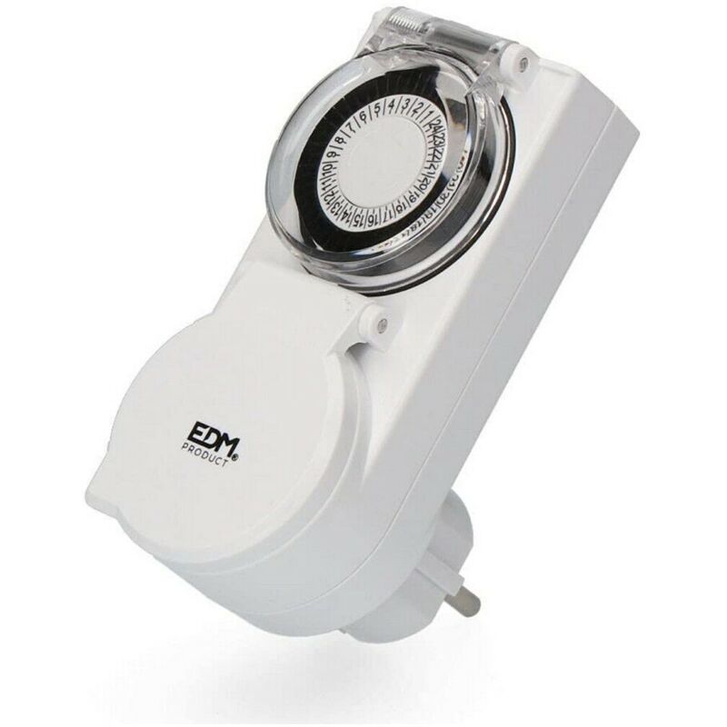 foto del prodotto programmatore edm 03012 con coperchio 3500 w 230 v 16 a 24 h ip44