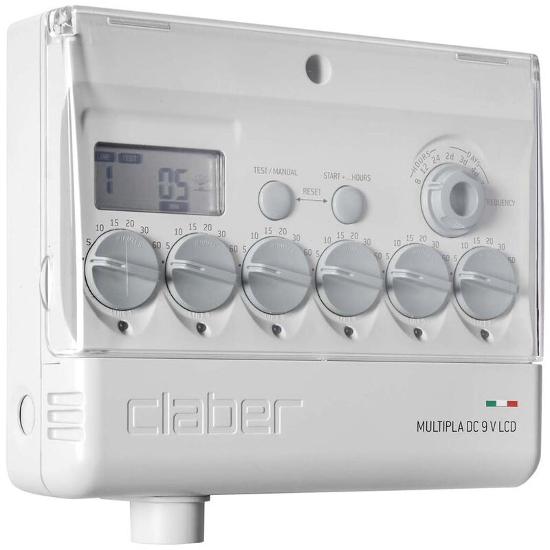 foto del prodotto programmatore elettronico claber multipla dc 9v 6 stazioni 8060
