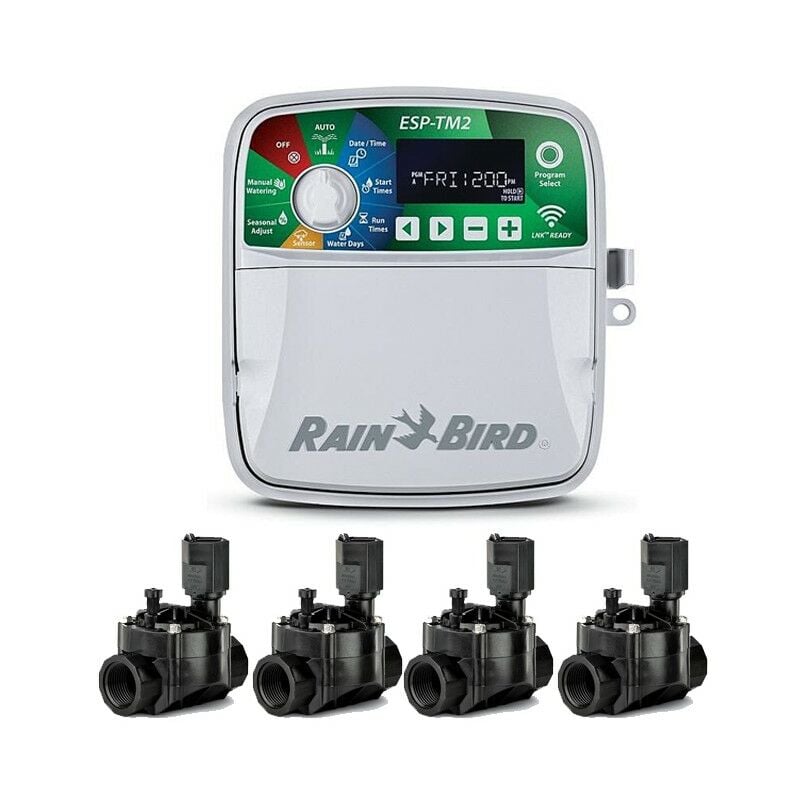 foto del prodotto programmatore irrigazione elettrico automatico esp tm2 4 zone indoor rain bird 4 elettrovalvola 100hv 24v 1 