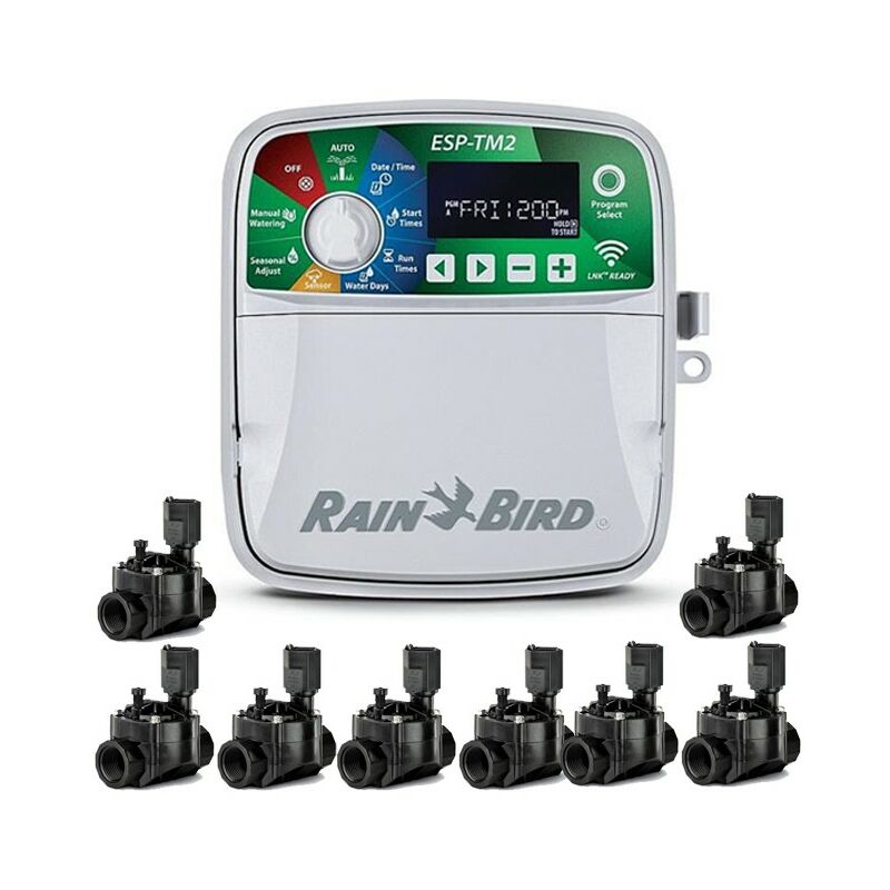 foto del prodotto programmatore irrigazione elettrico automatico esp tm2 8 zone indoor rain bird 8 elettrovalvola 100hv 24v 1 