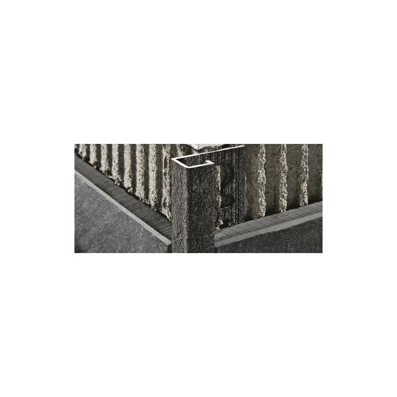 foto del prodotto progress profiles progres projolly square alluminio verniciato stone black 10 mm ml 2,70 