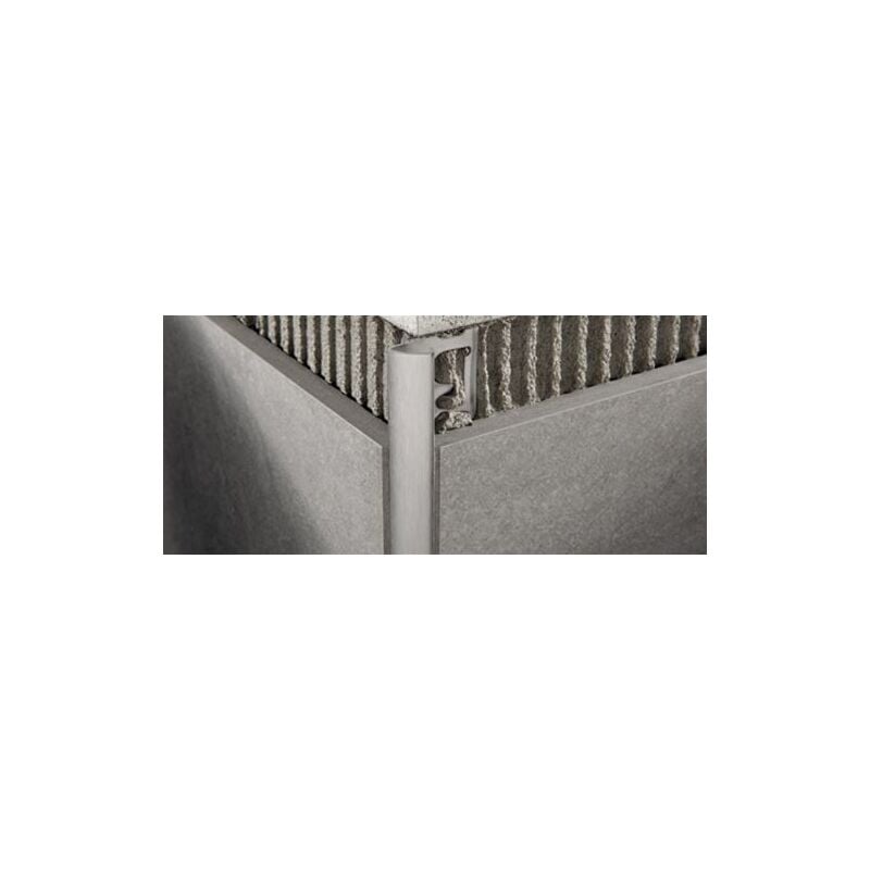 foto del prodotto progress profiles projolly profilo arrotondato in acciaio inox satinato h 11 mm l 2.7 ml