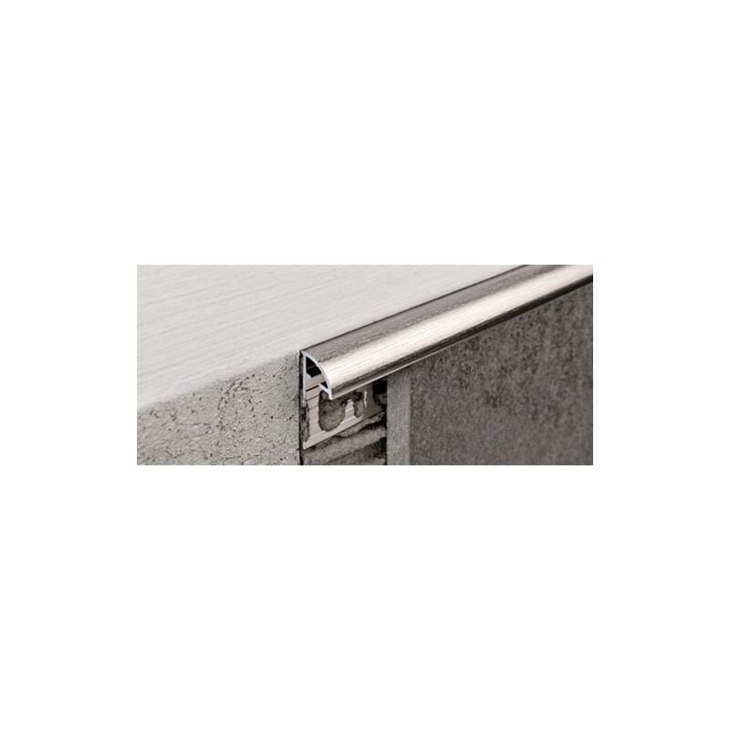 foto del prodotto progress profiles projolly profilo arrotondato in alluminio anodizzato titanio h 10 mm l 2.7 ml