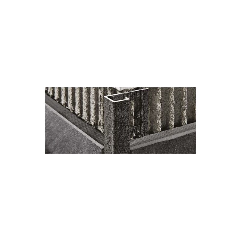 foto del prodotto progress profiles projolly square alluminio stone antradark h 8 mm l 2.7 ml
