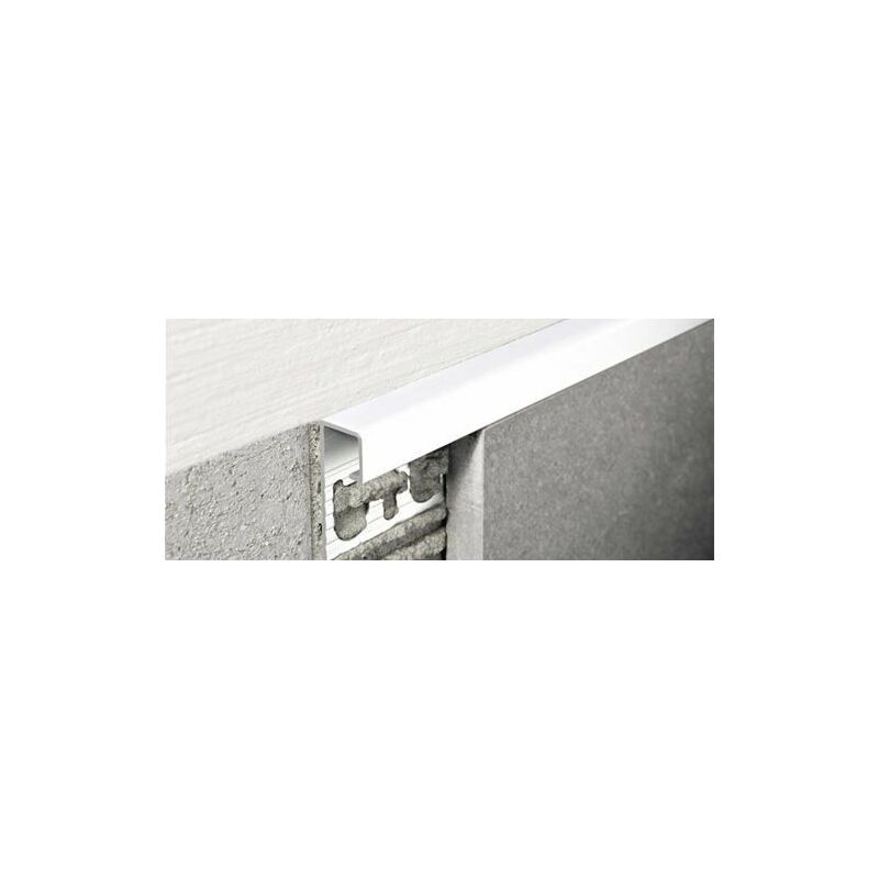 foto del prodotto progress profiles projolly square alluminio verniciato stone white h 10 mm l 2,70 ml