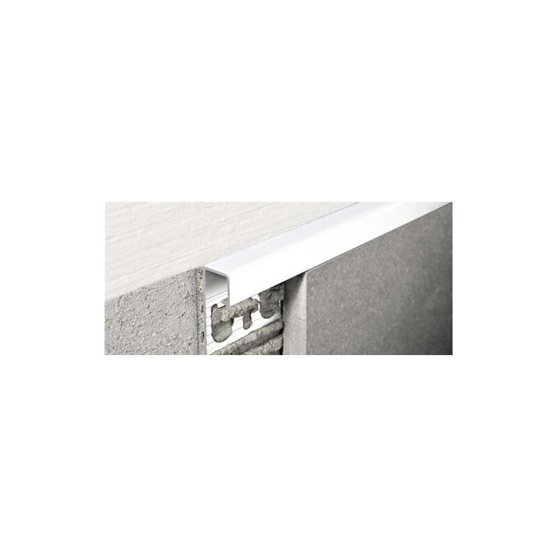 foto del prodotto progress profiles projolly square alluminio verniciato stone white h 10 mm l 2,70 ml