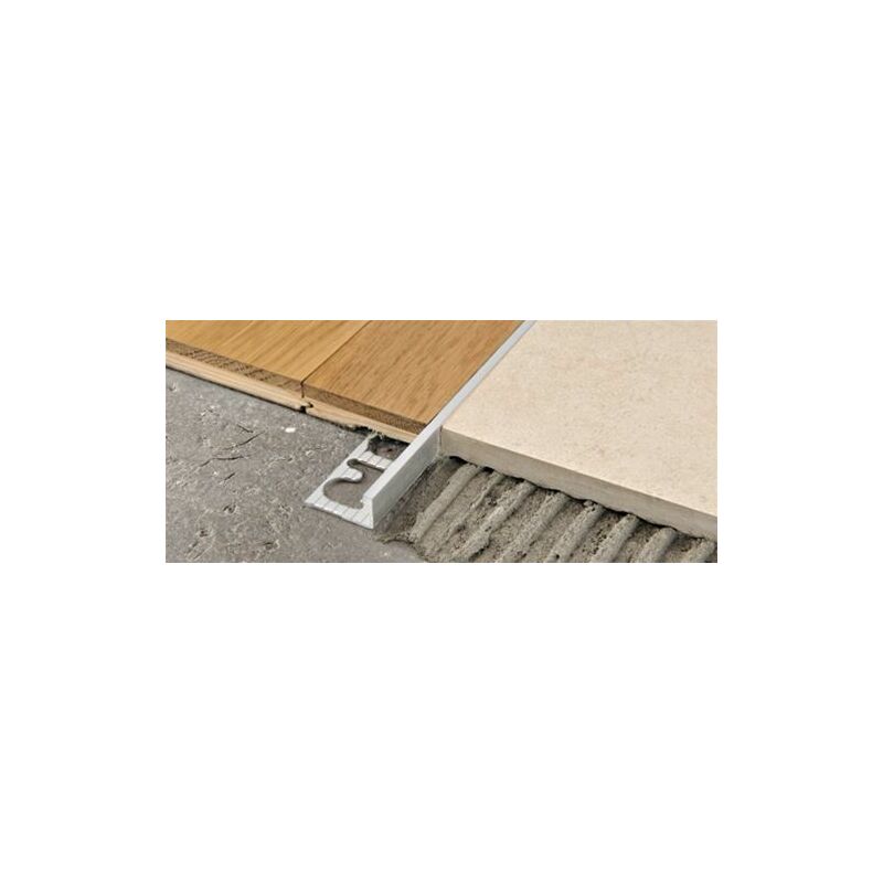 foto del prodotto progress profiles proterminal alluminio anodizzato argento h 20 mm l 2,7 ml