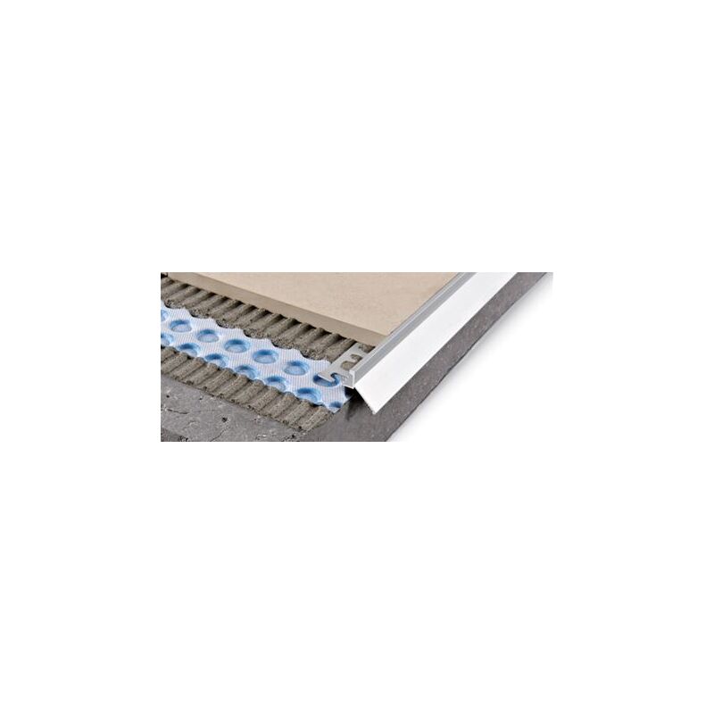 foto del prodotto progress profiles proterrace eco alluminio anodizzato argento h 12,5 mm l 2.7 ml
