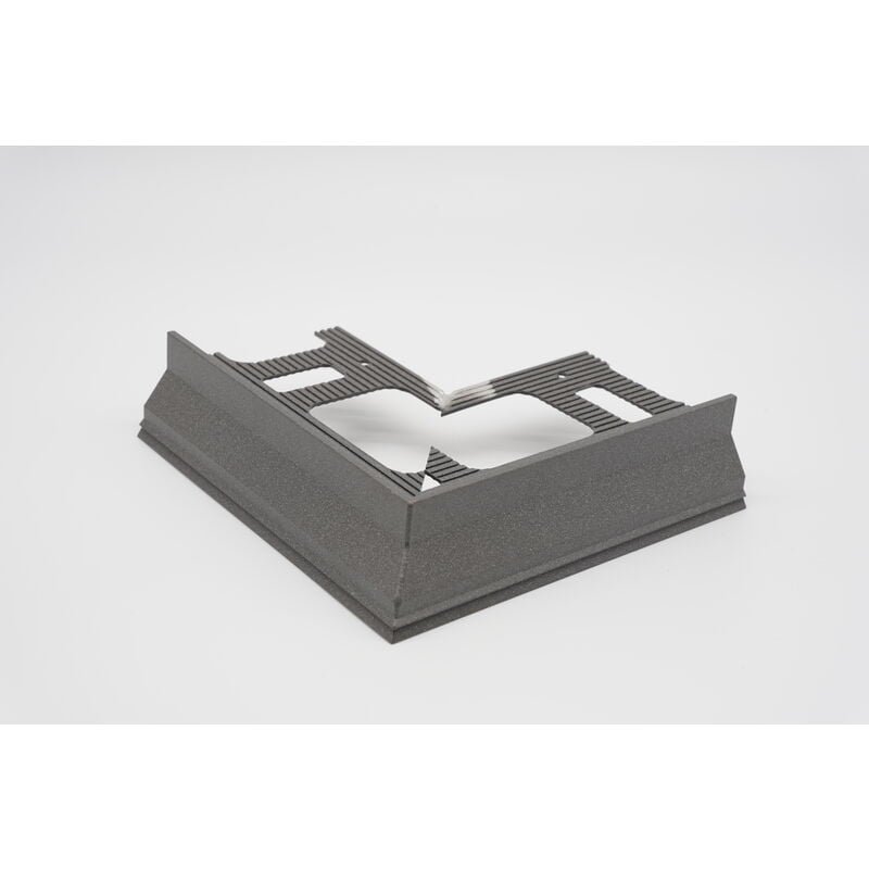 foto del prodotto progress profiles proterrace eco drip angolo esterno antracite goffrato h 10 mm