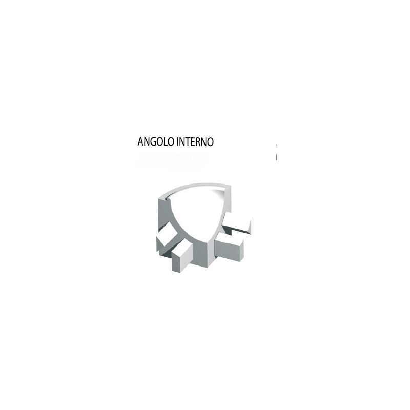 foto del prodotto progress profiles raccordo angolo interno pro sguscio rva h 10 mm bianco
