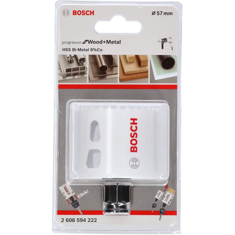 foto del prodotto progressore bimetallico bosch - lunghezza utile 44 mm - 57 mm - 2608594222