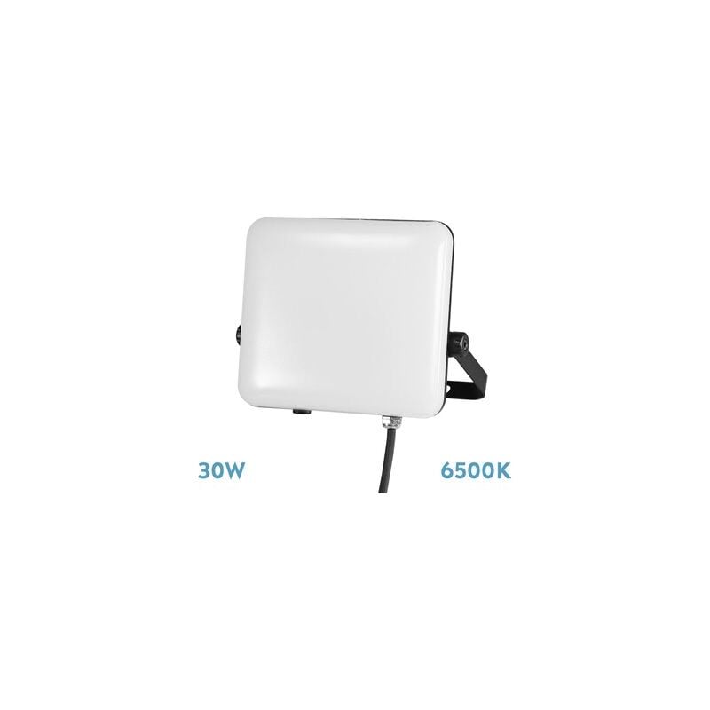 foto del prodotto proiettore 30w 6500k bianco nero 2700lm 90 ip65 13,3x16,5x3,8 cm
