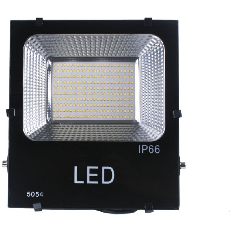 foto del prodotto proiettore a led 100w fria white light 6000k proiettore a led nero all aperto jandei