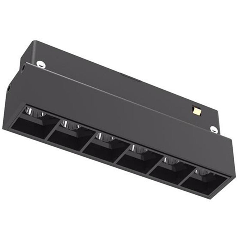 foto del prodotto proiettore da 6 lampadine led da 12w per binario magnetico s20 - bianco caldo 3000k