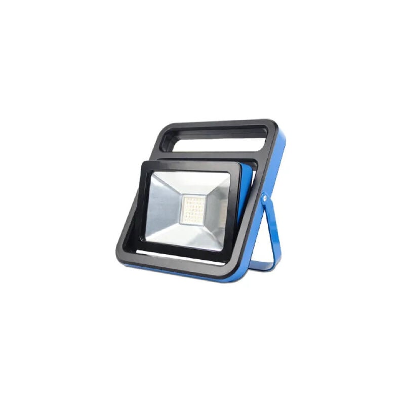 foto del prodotto proiettore da cantiere a led da 50w, 4000 lumen, 2 prese e interruttore