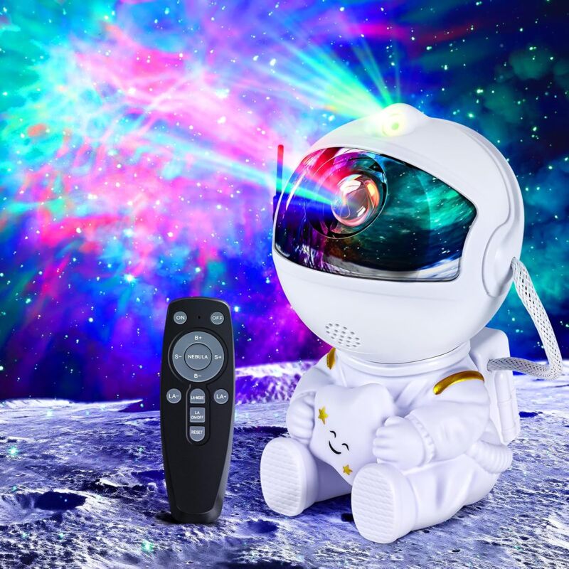 foto del prodotto proiettore di galassie per astronauti proiettore di stelle per astronauti con 8 modalit nebulosa 2 stelle telecomando rotazione a 360 luminosit 