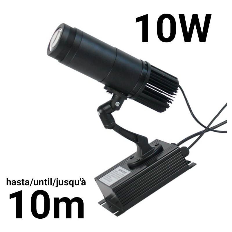 foto del prodotto proiettore di logo led gobo 10w fisso ottica 20 ip20 