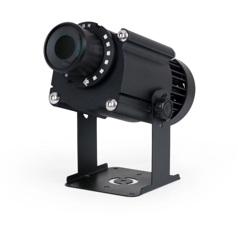 foto del prodotto proiettore di logo led gobo rotante 50w esterni ottica 18 