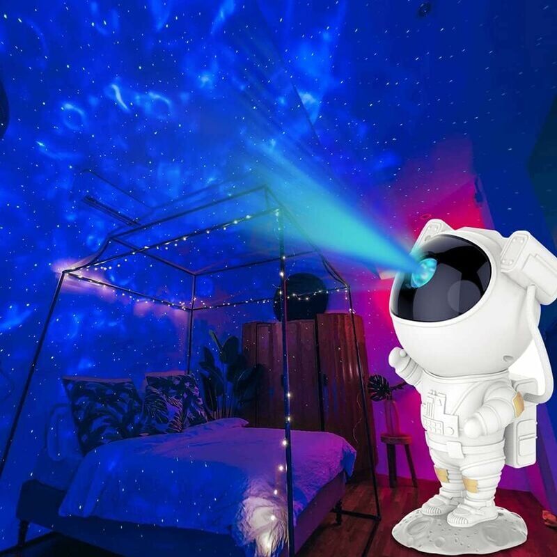 foto del prodotto proiettore di luce stellare, proiettore di luce per astronauti con telecomando, luminosit regolabile, proiettore di luce notturna multipla per