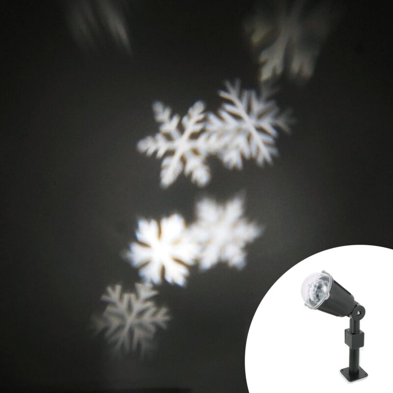 foto del prodotto proiettore di natale led fiocchi di neve wisdom