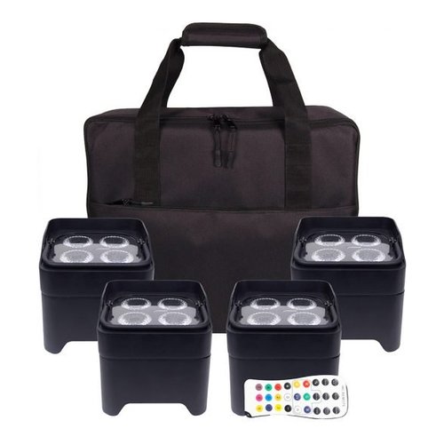 foto del prodotto proiettore disc jockey colorkey mobilepar mini hex 4 pack bundle black