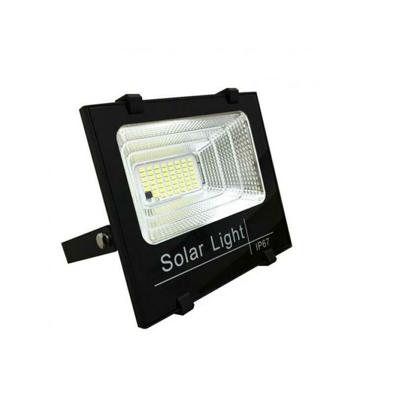foto del prodotto proiettore faro a energia solare 200w con pannello solare incluso dimmerabile