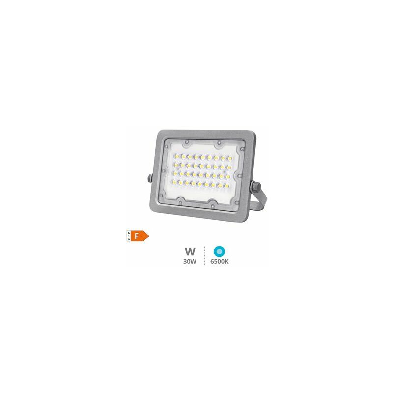 foto del prodotto proiettore in alluminio led 30w 6500k ip65 grigio